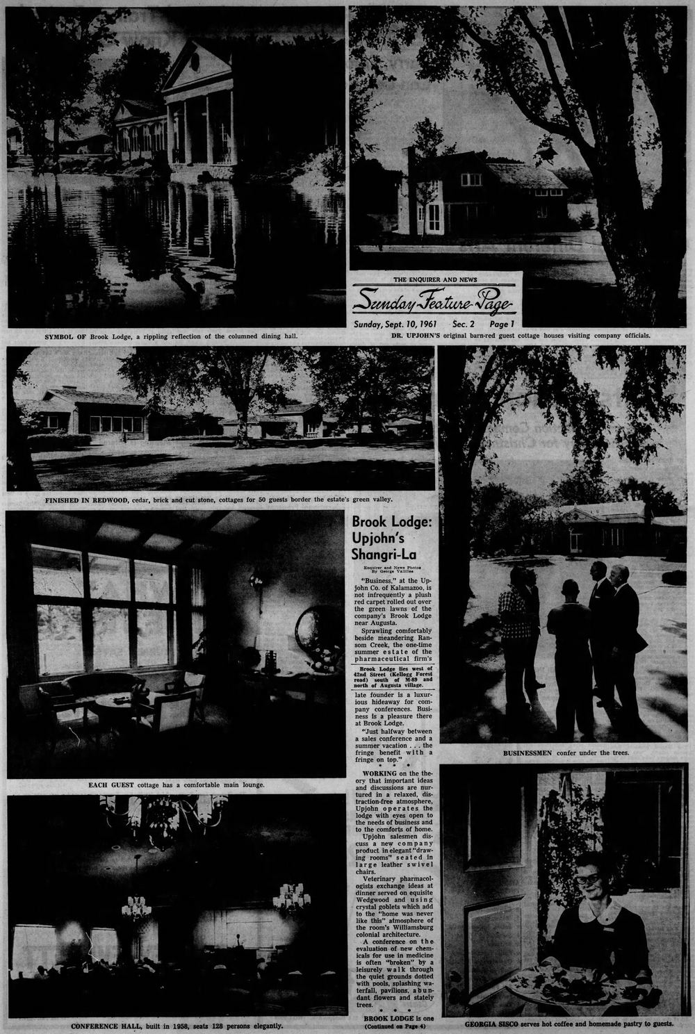 Brook Lodge - Sept 1961 Article (newer photo)
